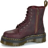 Dr. Martens Pol&amp;scaron;kornji JADON EMBOSS FLORAL CHERRY RED CRAZY HORSE FLORAL EMBOSS Bordo Slike