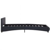  Okvir za krevet od umjetne kože s LED svjetlom crni 100x200 cm | shoptok.hr