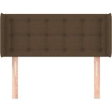  Vzglavje z ušesi temno rjavo 93x16x78/88 cm blago, (20735106) | Shoptok.si