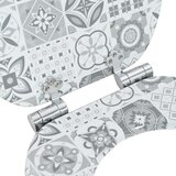  Toaletni pokrov s tiho zaporo 2 pcs Modra in bela porcelana, (5000208014) | Shoptok.si