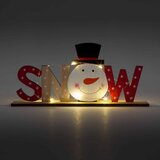 Family Christmas Božična dekoracija iz lesa za na polico z LED lučkami 24 x 4 x 11cm | Shoptok.si