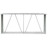  Ostava za drva od pocinčanog čelika 330x84x152 cm siva | shoptok.hr