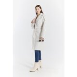 Fenzy Eleganten Plašč Z Gumbi, Bež | Shoptok.si