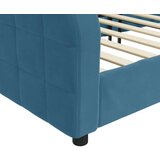  Raztegljiva postelja modra 100x200 cm žamet | Shoptok.si