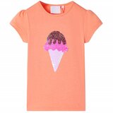 vidaXL Dječja majica neonskonarančasta 128 | shoptok.hr