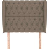  Vzglavje z ušesi taupe 103x23x118/128 cm blago, (20794479) | Shoptok.si