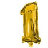 Procos Številni folija baloni v zlati barvi – številka 1, 86 cm | Shoptok.si