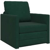 Krevet na razvlačenje Tamnozelena 74 x 77 x 81 cm Baršun | Eponuda.com
