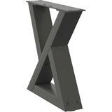  Noge za klub stolić 2 kom. antracit 40 x (30-31,3) cm čelik | shoptok.hr