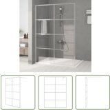 The Living Store Pregrada za tuš srebrna 140x195 cm prozorno ESG steklo - Tuš Stena, (21745312) Cene
