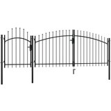  Vrata čelična 1,75 x 4 m crna | shoptok.hr