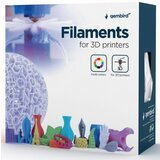 Gembird 3DP-PLA-01-MTW mat pla filament za 3D stampac 1.75mm, kotur 1KG, white | ePonuda.com