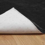 vidaXL Faux Rabbit Fur Rug Crna 80 x 250 cm Poliester | shoptok.hr