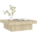 vidaXL stolić za kavu boja hrasta sonome 90 x 90 x 28 cm od iverice | shoptok.hr