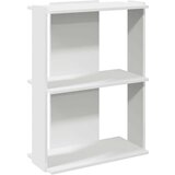 vidaXL Knjižna omara 3-nadstropna bela 60x30x80 cm inž. les | Shoptok.si