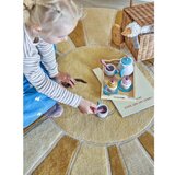 Bloomingville Mini Bež/jantarni vunen dječji tepih ø110 cm Sun – | shoptok.hr