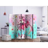 Artgeist PARAVAN 225/172/3 cm turkizna, pink | Shoptok.si