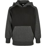 Urban Classics Boys' two-tone fake raglan hood with hood black/charcoal | Shoptok.si