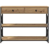 Konsolna miza Artisan Oreh 100x28x75 cm Iverna plošča in Jeklo, (22008822) | Shoptok.si