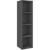 Sijaj 3-dijelni set TV ormarića visoki sjaj sivi od iverice | shoptok.hr