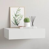  Zidna polica s ladicom bijela 40 x 23,5 x 10 cm MDF | Eponuda.com