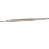 Tenda na uvlačenje žuto-bijela 5 x 3 m od tkanine i aluminija | Eponuda.com