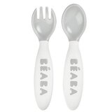 Béaba® set od 2 ergonomske silikonske žličice 1st stage grey/sage green (8+ m) Cijene