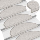  Samoljepljivi otirači za stube 15 kom 65x21x4 cm boja platine | shoptok.hr