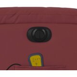 vidaXL Električni masažni naslonjač od umjetne kože crvena boja vina | shoptok.hr