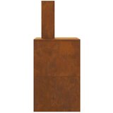vidaXL Vreme izpostavljeno jeklo/Rjava Corten jeklo 60 x 40 x 96 cm | Shoptok.si