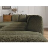 Bobochic Paris Zelena kutna garnitura od bouclé tkanine (s lijevim kutom/s ležaljkom) Annecy – | shoptok.hr