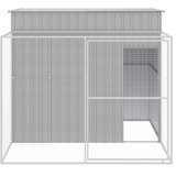 Kućica za pse s igralištem svjetlosiva 214x253x181 cm čelična | Eponuda.com