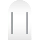  Kupaonski ormarić s ogledalom LED lučni bijeli 42 x 13 x 70 cm | Eponuda.com