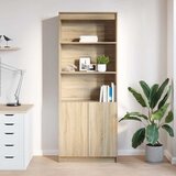  Visoka komoda hrasta sonome 70x35x180 cm od konstruiranog drva | shoptok.hr