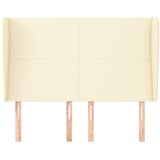  Uzglavlje s ušima krem 147x23x118/128 cm od umjetne kože | Eponuda.ba