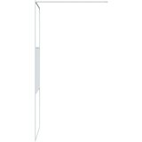 Pregrada za tuš bijela 80 x 195 cm s prozirnim staklom ESG | shoptok.hr