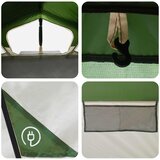  Kabinski šator Zelena 480 x 273 x 205 cm Poliester i čelik | Eponuda.com