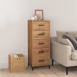 vidaXL Ladičar 42 x 35 x 110 cm od masivne borovine | shoptok.hr