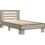  Okvir kreveta s uzglavljem Hrast sonoma 80 x 200 cm | shoptok.hr