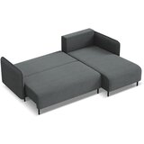Makamii temno siva raztegljiva/s prostorom za shranjevanje kotna sedežna garnitura (desni kot) luana – | Shoptok.si