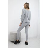 Kesi Set with an oversized blouse in gray color | shoptok.hr