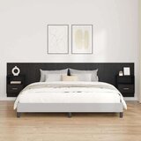  Uzglavlje s ormarićem Zidne 3 pcs Crni hrast Konstruirano drvo | shoptok.hr