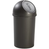 Helit Posoda za odpadke, iz umetne mase, odpiranje na pritisk, prostornina 13 l, VxØ 490 x 252 mm, črn, DE 6 kosov Cene