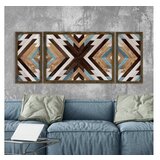 Wallity TAH038 Multicolor Decorative Framed MDF Painting Cene