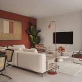 Sollux SL.2023 - Podna lampa KARBON 1xGU10/10W/230V narandžasta | Eponuda.com