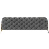 Ropez Siva baršunasti sofa 225 cm Chelsea Bis – | shoptok.hr