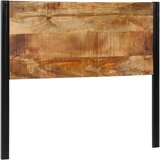 vidaXL Naglavna deska 120 cm trden mangov les in železo | Shoptok.si