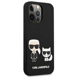 Karl Lagerfeld Originalen ovitek KLHCP13LSSKCK za iPhone 13 Pro črn silikonska zaščita - Full Bodies | Shoptok.si