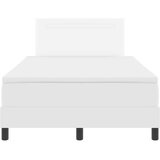  Krevet s opruga kutije Bijelo 120 x 200 cm Umjetna koža | shoptok.hr