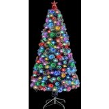  Umjetno božićno drvce LED bijelo-plavo 120 cm optička vlakna | shoptok.hr